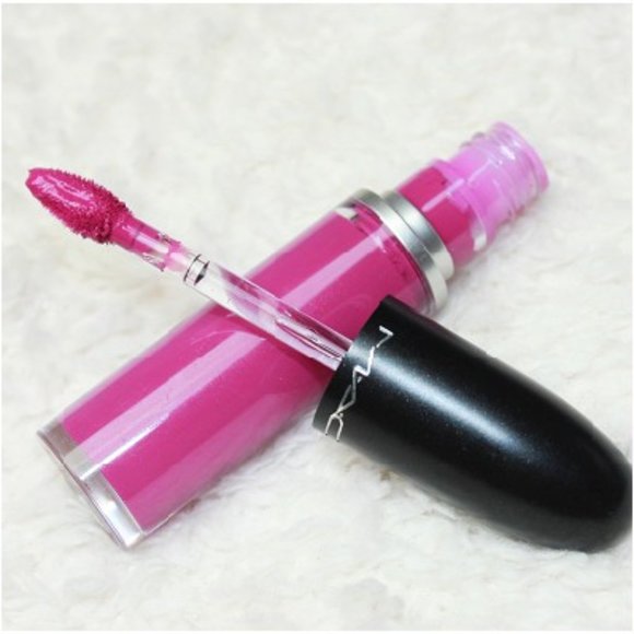 Last One! NIB MAC "SLIPPER ORCHID" Liquid Lipstick - Picture 4 of 8